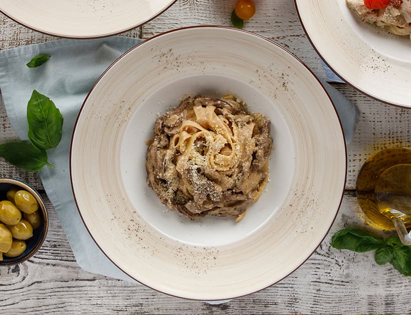 Тальятелле по-азиатски с уткой