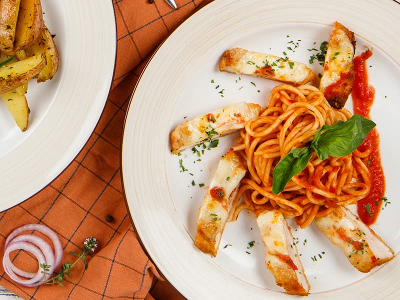 Тальятелле с овощами